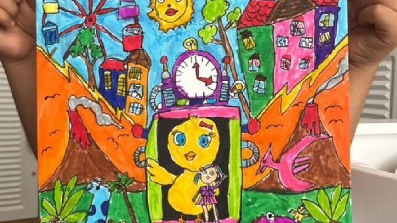 GKV’li Beren Kayıran, resim yarışmasında Türkiye ikincisi