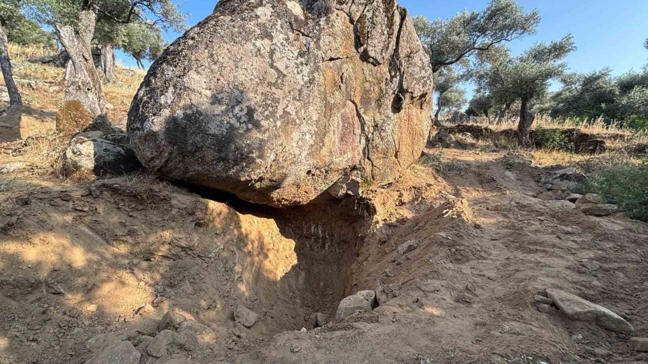Çine’de iş makineli kaçak kazıya jandarma baskını