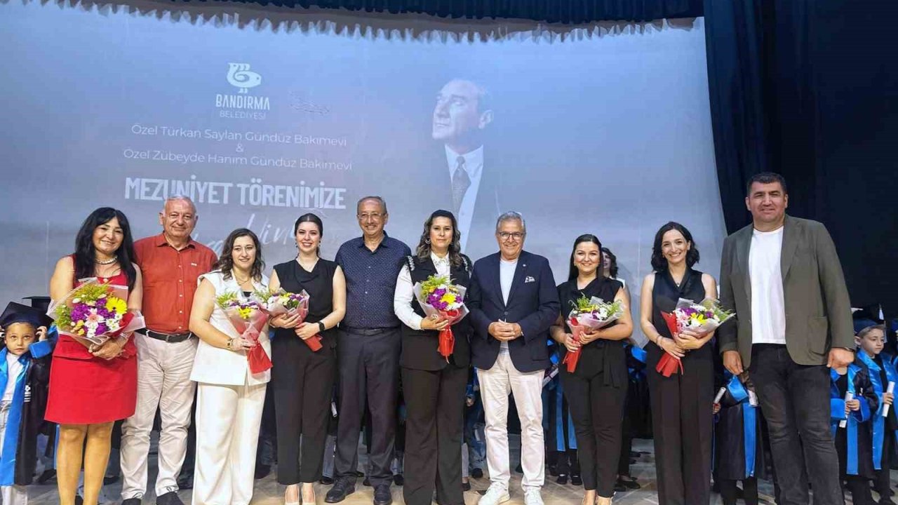 Bandırma Belediyesi kreşlerinde mezuniyet heyecanı yaşandı