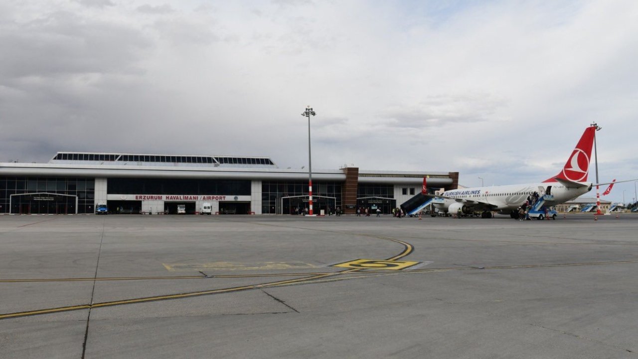Erzurum’da bir ayda 694 uçuş gerçekleşti
