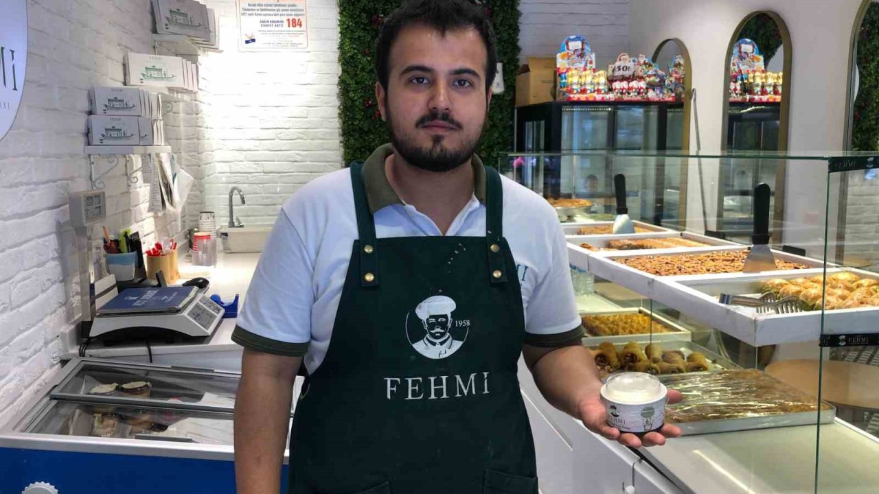 Külahta dondurmaya yeni alternatif; ’İrmik helvalı dondurma’