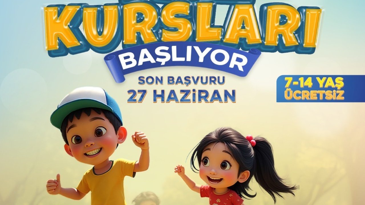 Melikgazi Belediyesi Yaz Kursları için son başvuru 27 Haziran