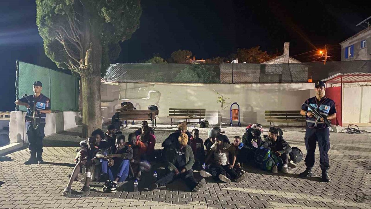 Zeytinlikteki 32 düzensiz göçmen yakalandı