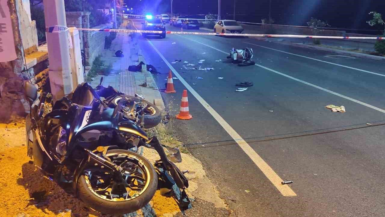 Bodrum’da 2 motosiklet çarpıştı: 2 ölü