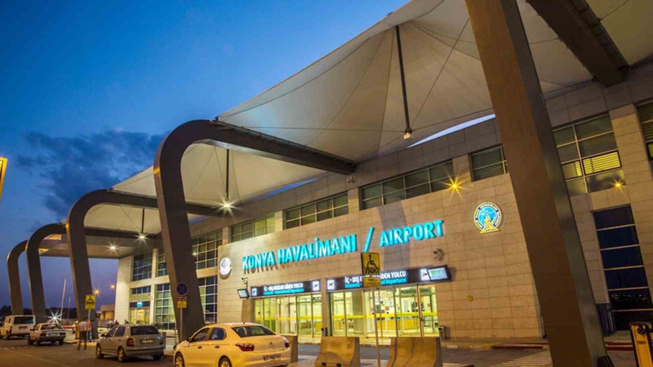 Konya Havalimanı mayıs ayında 77 bin 394 yolcuya hizmet verdi