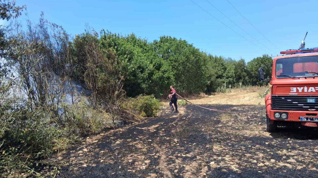 Bozdoğan’da arazi yangını
