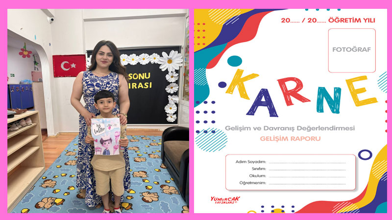 Kars'ta Anaokulları'nda karne heyecanı yaşandı