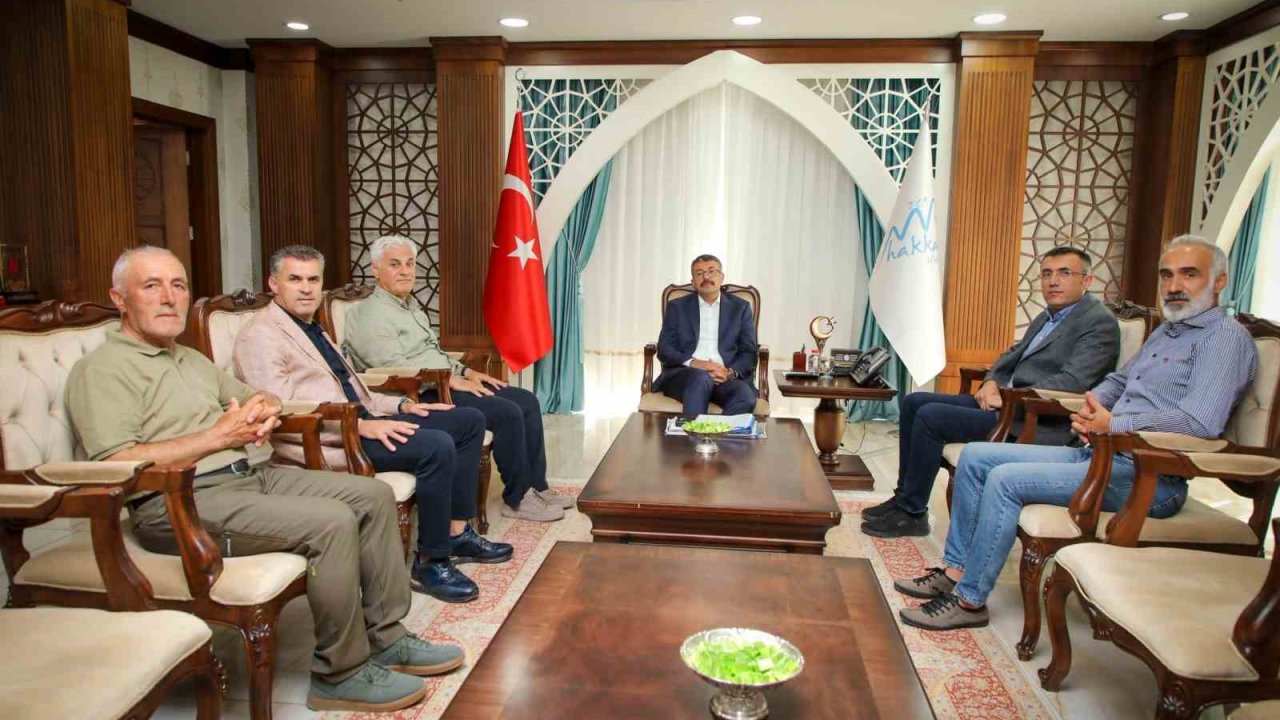 Vali Çelik, dağcılık federasyonu heyetini ağırladı