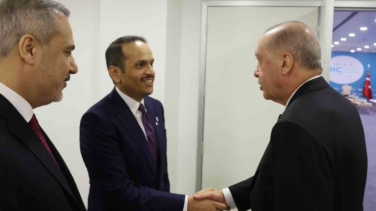 Cumhurbaşkanı Erdoğan, Katar Başbakanı Muhammed Abdurrahman Al- Thani’yi kabul etti