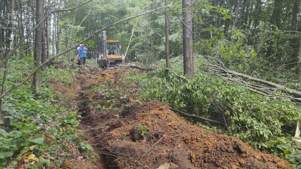 İçme suyu hattında çalışma