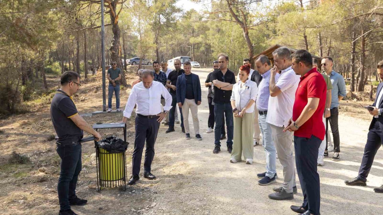 Seçer, Emirler Orman Parkı Piknik Alanında incelemelerde bulundu