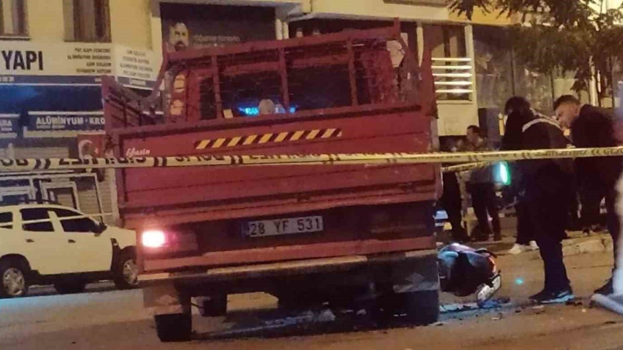 Giresun’da trafik kazası: 1 ölü