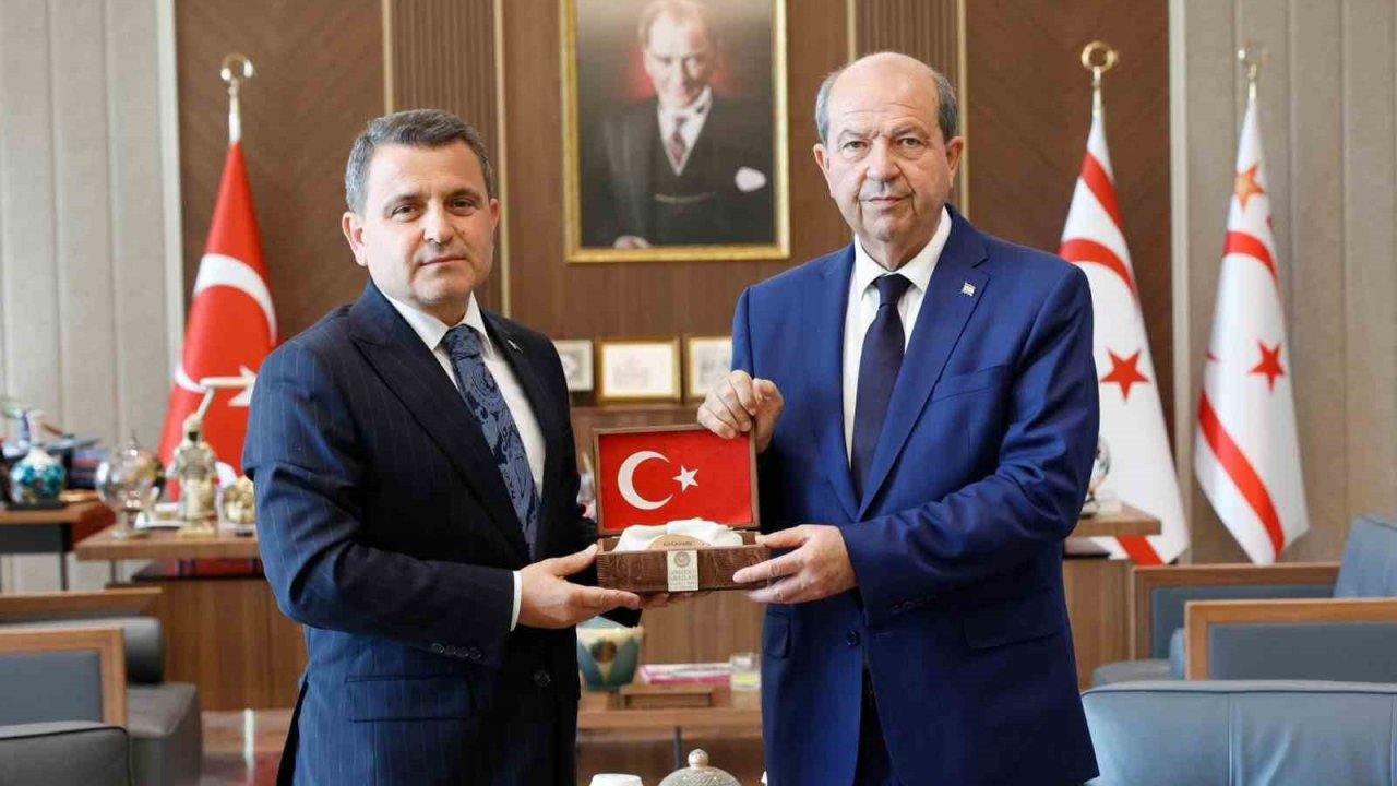 Tarihi Alan Başkanı Kaşdemir’den KKTC Cumhurbaşkanı Tatar’a ziyaret