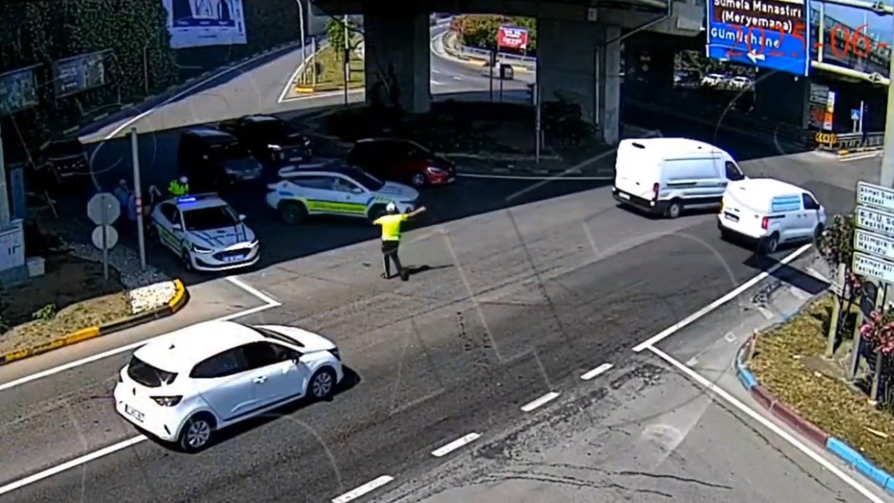 Sınava geç kalan öğrencilerin yardımına polis ekipleri yetişti