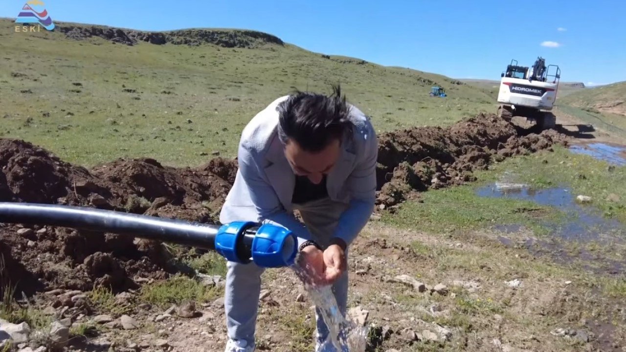 Köylünün yüz yıllık su hasreti sona erdi