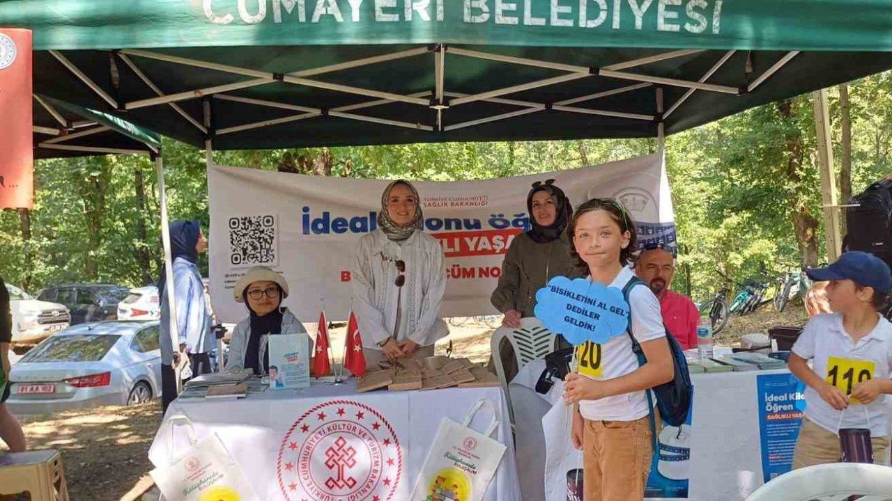 Şenlikte sağlık standı açtılar