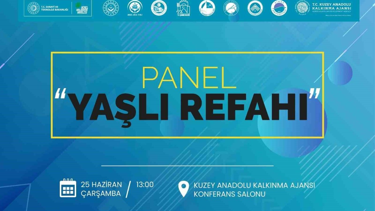 3 ildeki yaşlıların refahı panelde ele alınacak