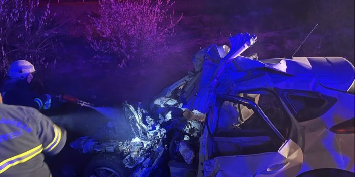 Beton mikserine çarpan sürücü hayatını kaybetti