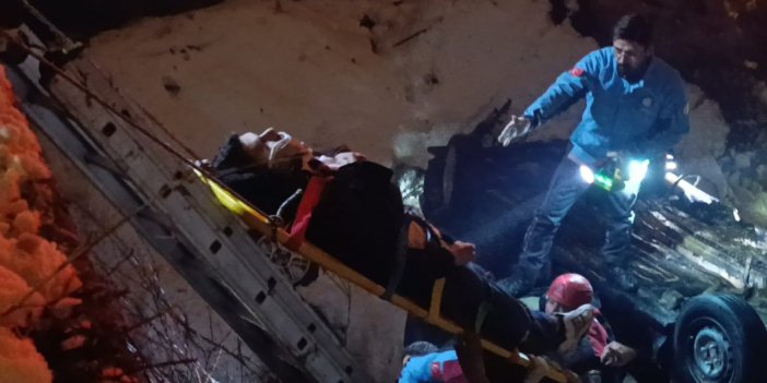 Kahramanmaraş’ta otomobil köprüden uçtu 1’i ağır 4 kişi yaralandı