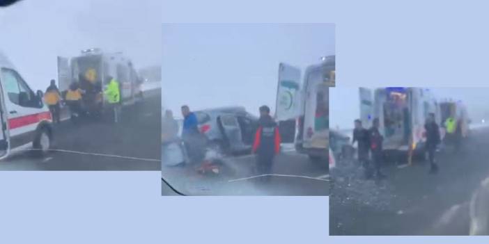 Kars – Kağızman kavşağında kaza: 7 yaralı, 1’i ağır