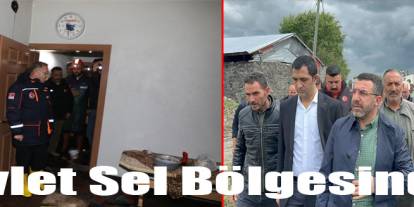 Selim Kekeç Köyü’nde Sel Mağdurlarına Geçmiş Olsun Ziyareti
