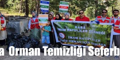 Kars ÖNDER İmam Hatipliler Derneği’nden Orman Temizliği Seferberliği