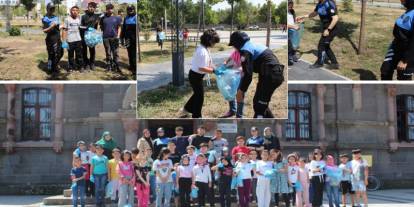Kars’ta Yaz Kur’an Kursu Öğrencileriyle Çevre Temizliği Etkinliği