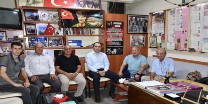 Kaymakam Özdemir’den Şehit ve Gaziler Derneği’ne ziyaret