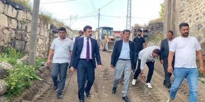 Kaymakam Akköz, çalışmaları yerinde inceledi