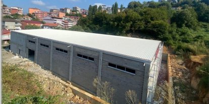 Spor salonu inşaatında sona gelindi