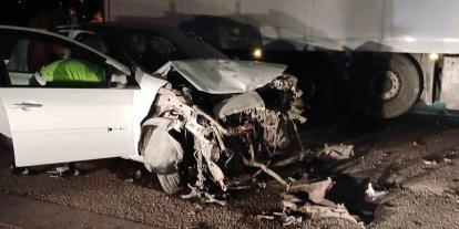Malatya’da tır ile otomobil çarpıştı: 3 yaralı