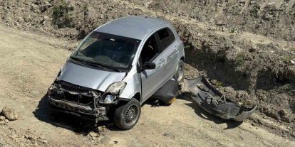 Kastamonu’da otomobil, şarampole düştü: 1 yaralı