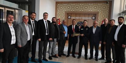 Kars’ta Esnaf Temsilcilerinden Emniyet Müdürü Tombul’a Ziyaret