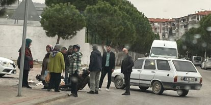 Motosiklet ve otomobilin karıştığı kazada 1 kişi yaralandı