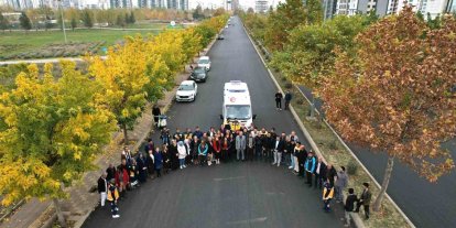 Diyarbakır’da trafikte fermuar sistemi uygulamalı anlatıldı
