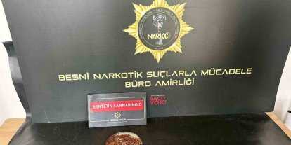 Besni’de uyuşturucuyla yakalanan şahıs tutuklandı