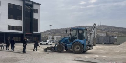 Çermik Devlet Hastanesi otoparkı genişletiliyor