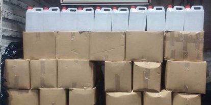 İzmir’de 860 litre etil alkol ele geçirildi