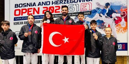 Aliağalı taekwondocular Saraybosna’dan madalyalarla döndü