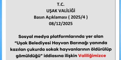 Uşak Valiliği, bakım evi yanında ölü hayvan bulunduğu iddialarıyla ilgili inceleme başlattı