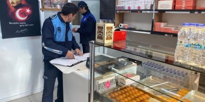 Babaeski’de tatlı üretimi ve satışı yapan iş yerleri denetlendi