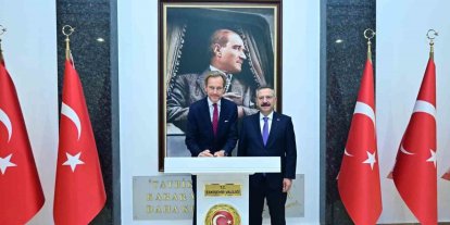 Vali Aksoy, Belçika’nın Ankara Büyükelçisini makamında ağırladı