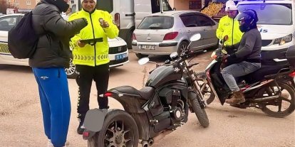 Bilecik’te motosiklet ve ATV sürücülerine trafik denetimi