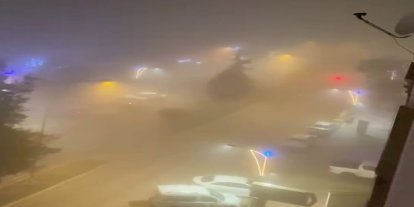 Kahta’da yoğun sis etkili oldu