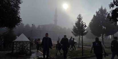 Düzce’de sis etkili oldu