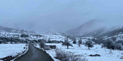 Sivas’ın Karadeniz’e açılan kapısına kar yağdı, kartpostallık görüntüler oluştu