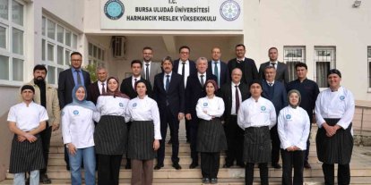 BUÜ yönetiminden Keles ve Harmancık ziyareti