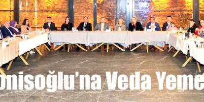 Kars idare mahkemesi başkanı yonisoğlu’na veda yemeği