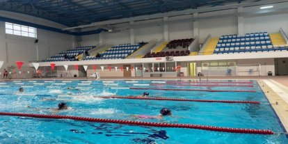 Bilecik’te yüzme havuzunda yoğun antrenman mesaisi