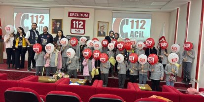 Çocuklara 112 farkındalığı  gezisi